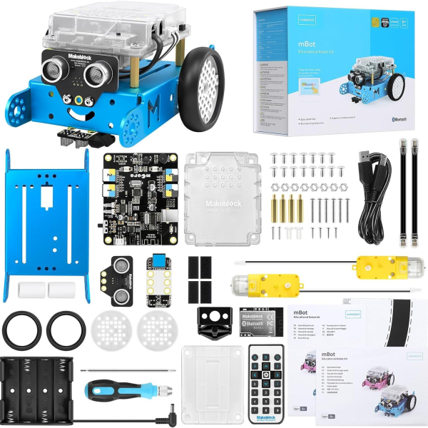 Mbot Robot Kit, Robotics for Kids Ages 8-12 Learn to Code with Scratch & Arduino, STEM Toys Science Kits for Kids Age 8-12 Boys and Girls Age 8+